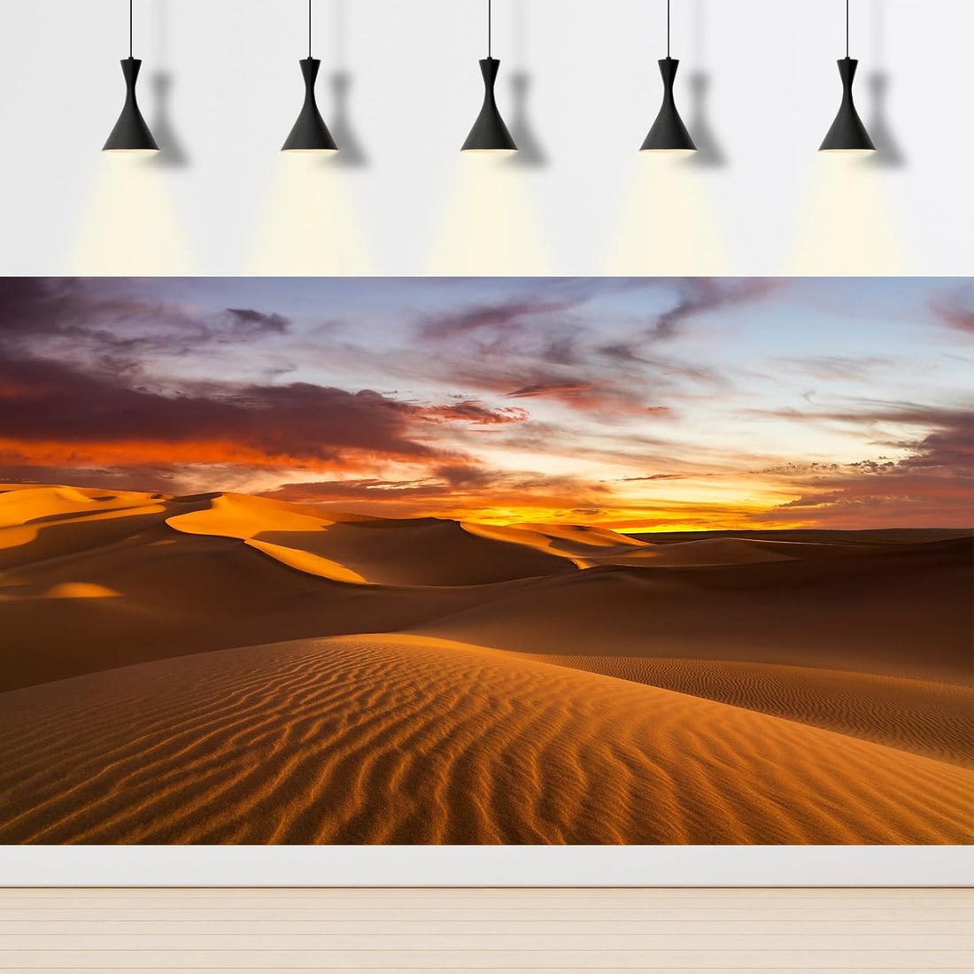 Sunset Desert Reptile Habitat Background Arid Landscape of The Sahara