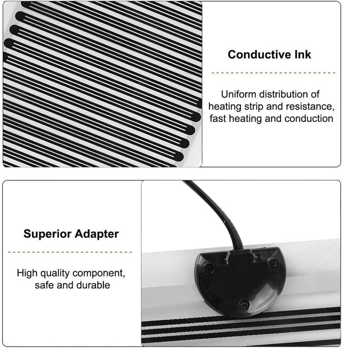 KABASI Reptile Heat Mats with Temperature Adjustment, 2nd-Gen 25W