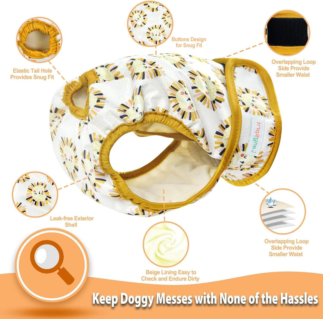 Langsprit Washable Female Dog Diapers