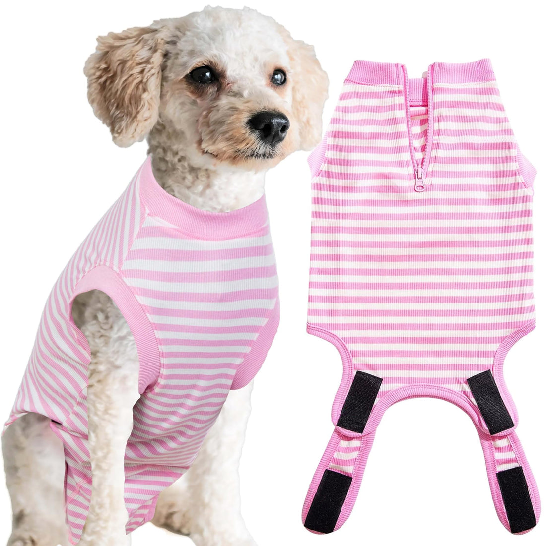 Wabdhaly Recovery Suit for Dogs,Dog Cone Alternative Zipper Surgery