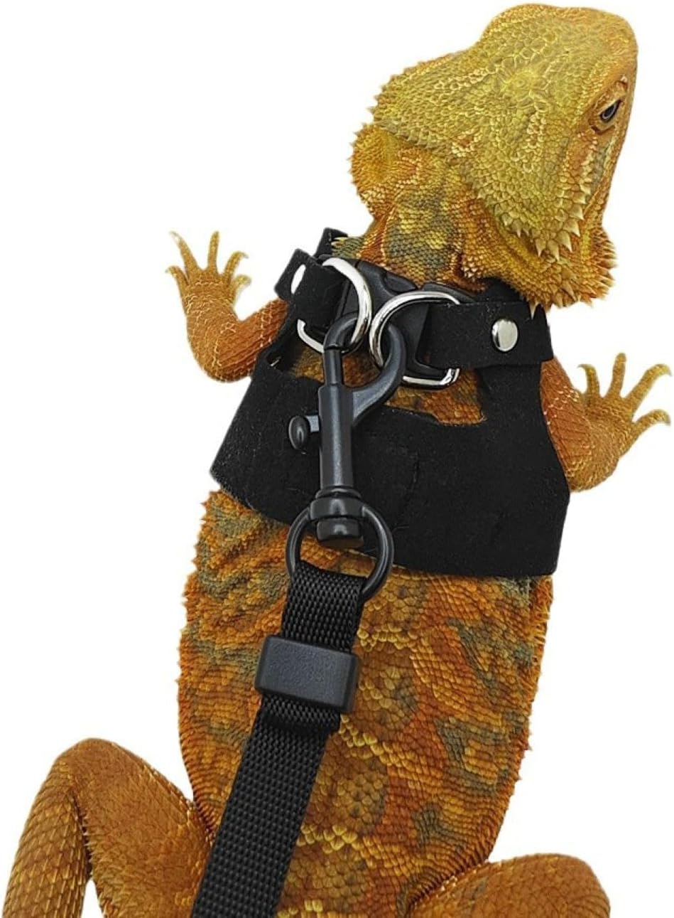 Soft Adjustable Bearded Dragon Harness with Leash