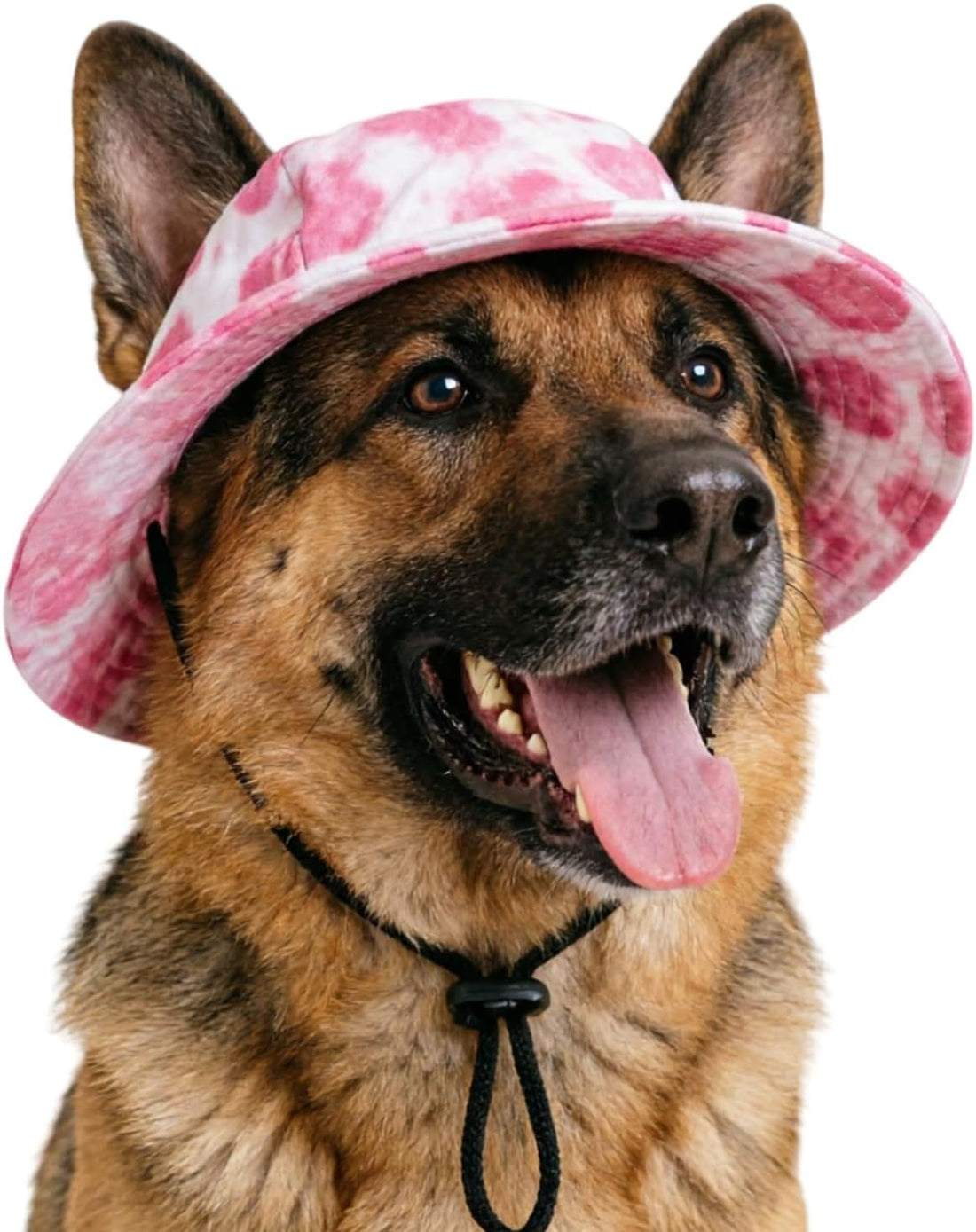 Dog Bucket Hat with Ear Holes, Adjustable Summer Sunscreen Cap