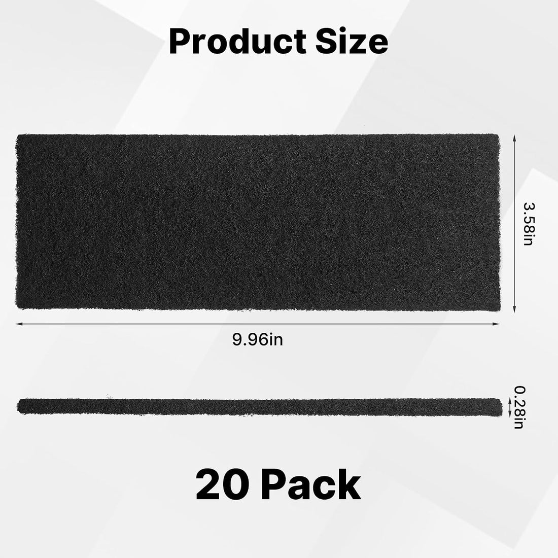 20 Pack 10cm Carbon Filters Compatible with Litter Robot 3