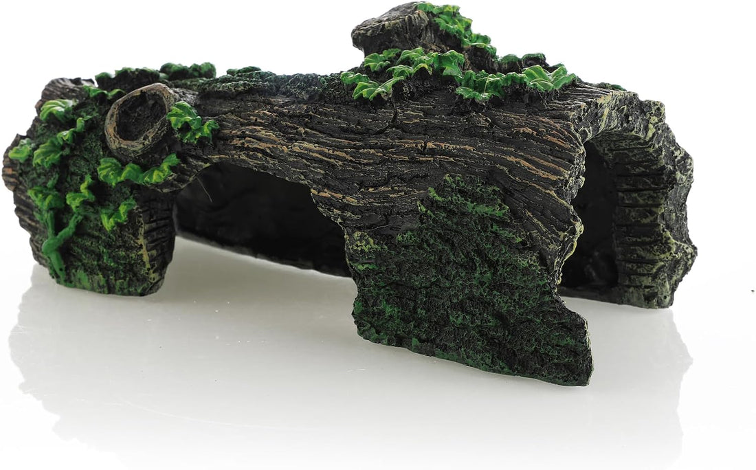 JIHAQUA Aquarium Resin Bark Terrarium Decor, Lizard