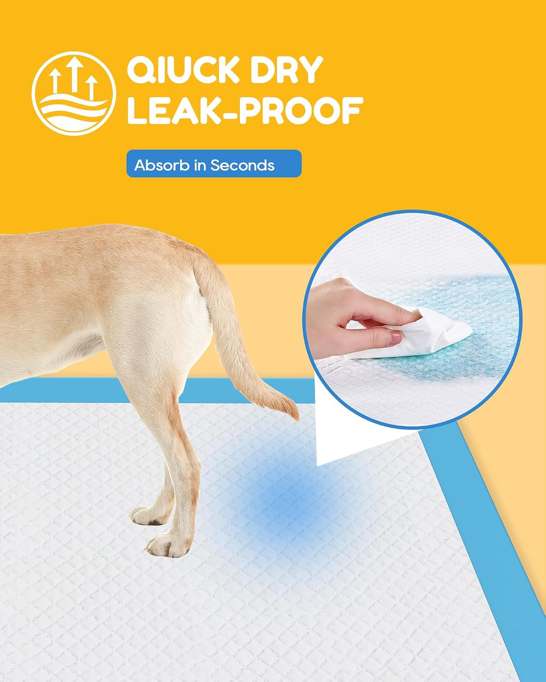 30 Count-36" x 36" XXXL Pee Pads for Dogs, Extra Large Puppy Pads