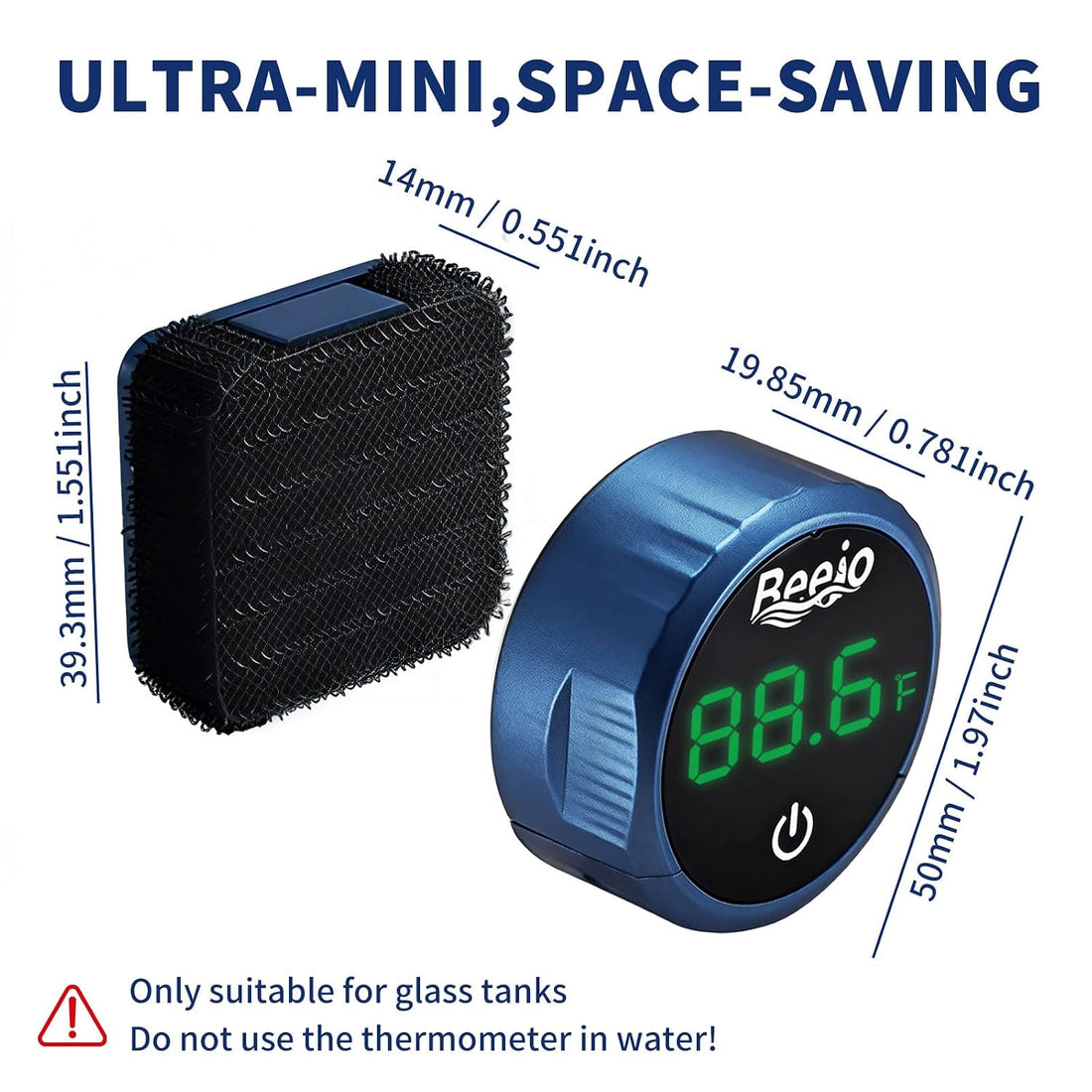 Beejo Fish Tank Magnetic Glass Cleaner with Digital Aquarium