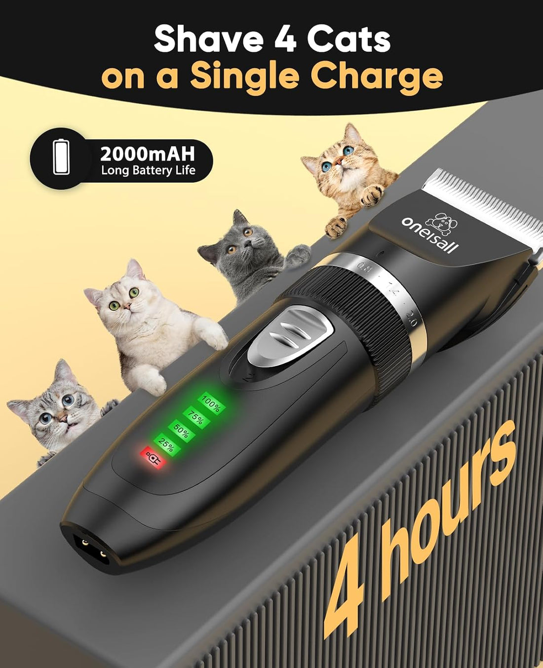 oneisall Cat Clippers with Blade Replacement