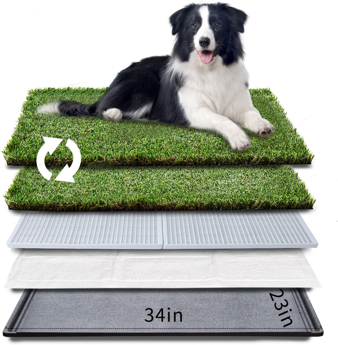 HQ4US 2PCS Replacement Grates for Dog Litter Box 34”×23” Tray