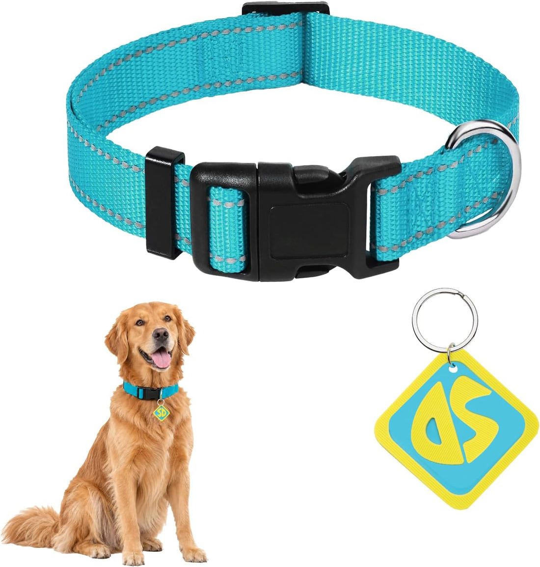 Dog Halloween Costume, Dog Tag with Nylon Adjustable Collar for Dogs