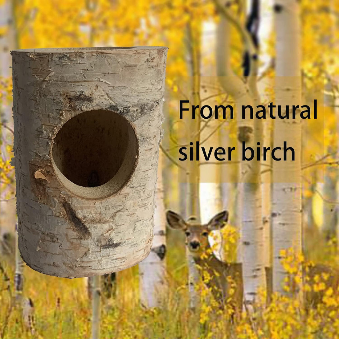 Natural Wooden Hamster Tunnel,Wood Hamsters Hideout Tube,Small Animal