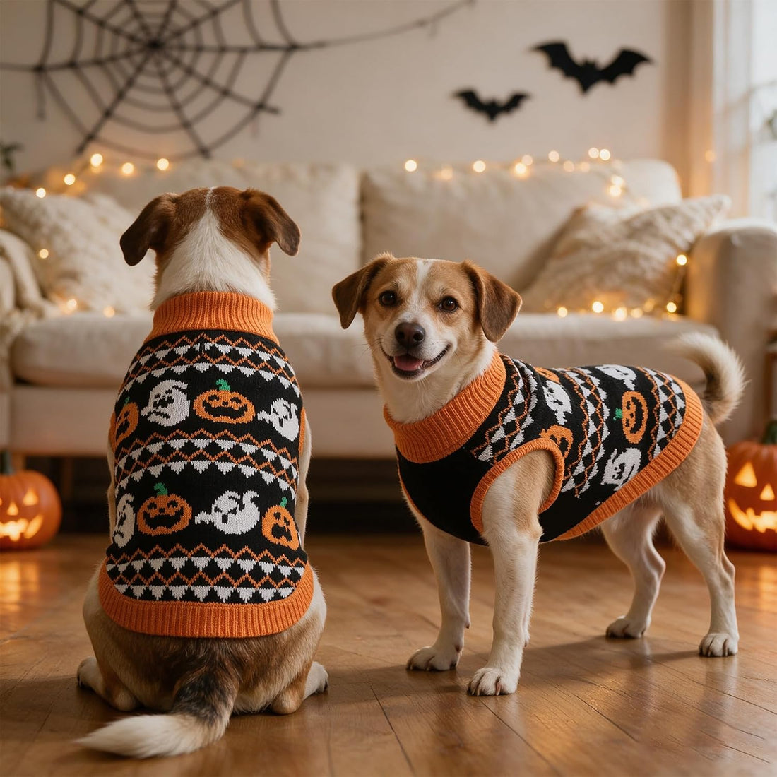 KOOLTAIL Halloween Dog Sweater, Cold Weather Pullover Classic Knitwear