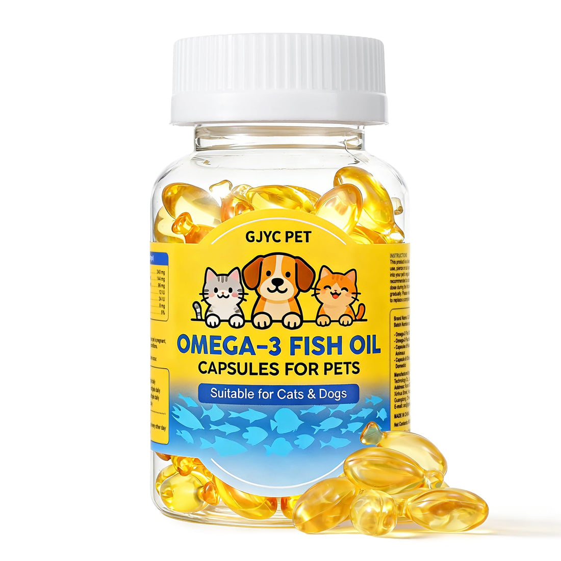 GJYC PET Fish Oil for Dogs & Cats