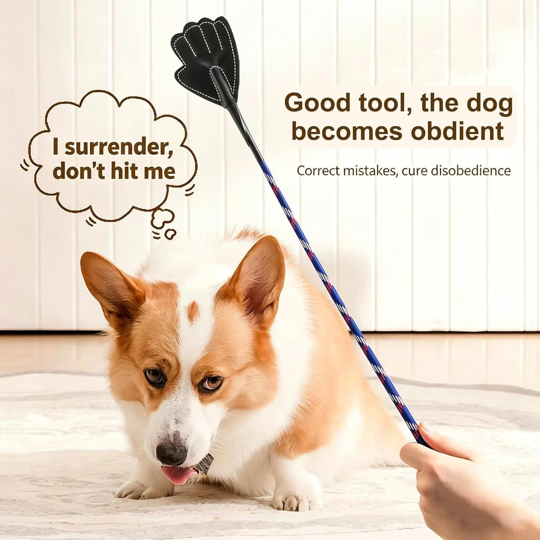 17" Lightweight Dog Training Stick Pole