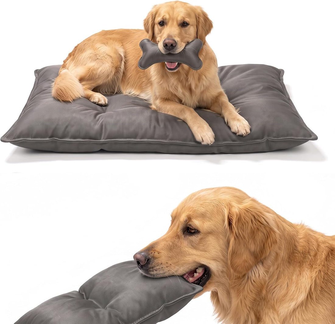 Veehoo Indestructible Dog Bed for Crate, Armored Chew Proof Dog Pad