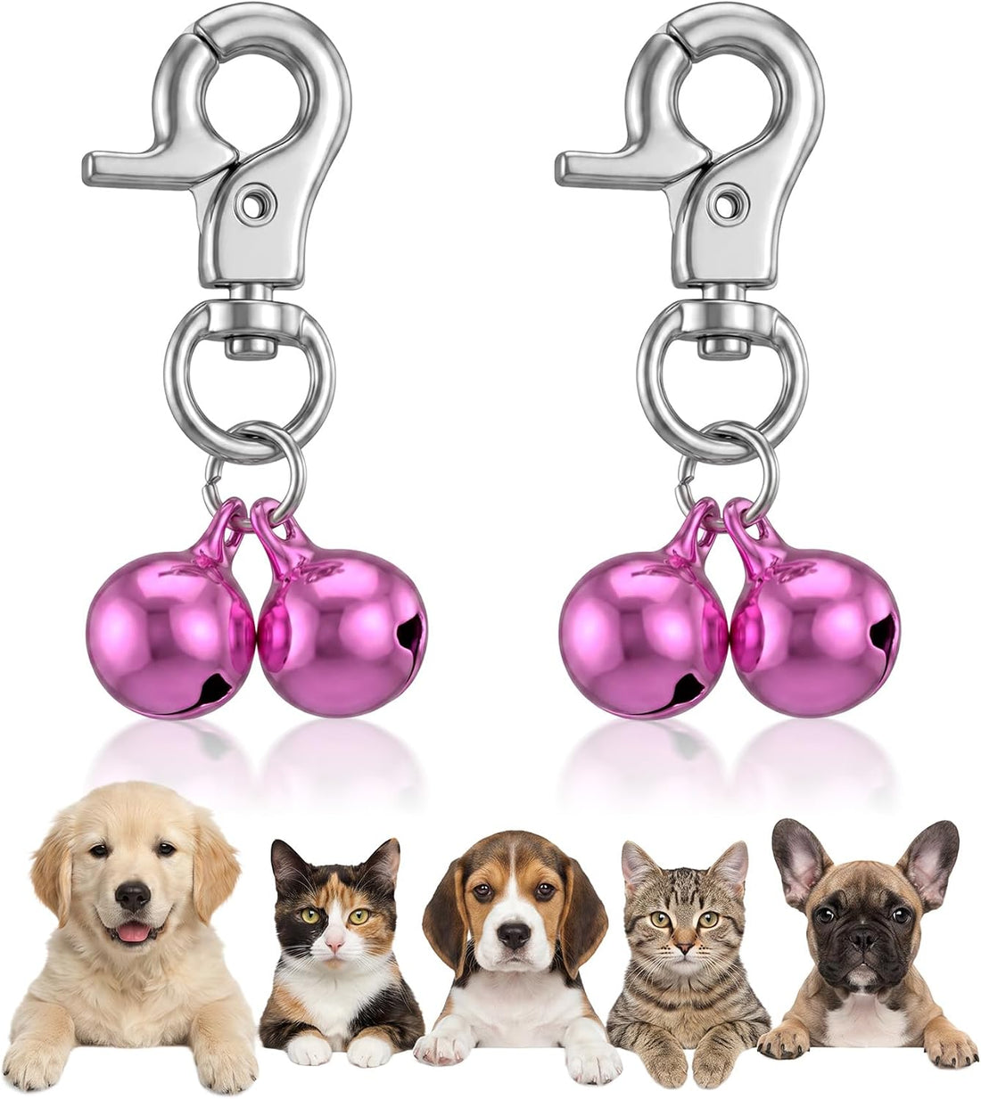 2Pcs Cat Bell, Cat Bells for Collar Loud for Small Dogs
