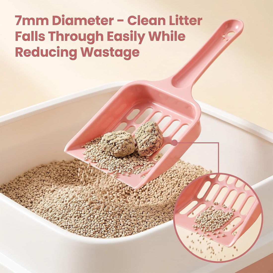 Pink Litter Box Scoop, Cat Litter Scoop, Cat Poop Scooper