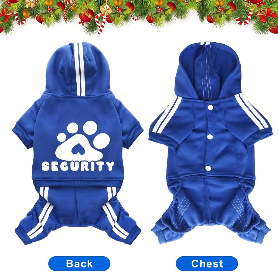 Dog Hoodie Security Clothes 4 Legs Jumpsuit Sweatshirt Hoodies Soft