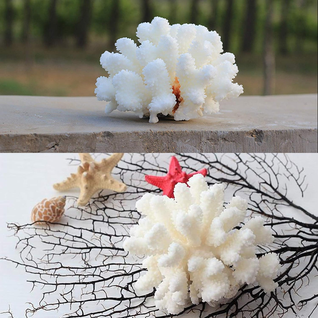 Besimple Pack of 2 Artificial Coral Ornament