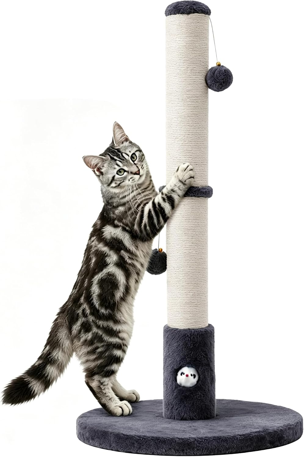 Woochpet Funny Cat Scratching Posts Sturdy Scratcher Posts 33''
