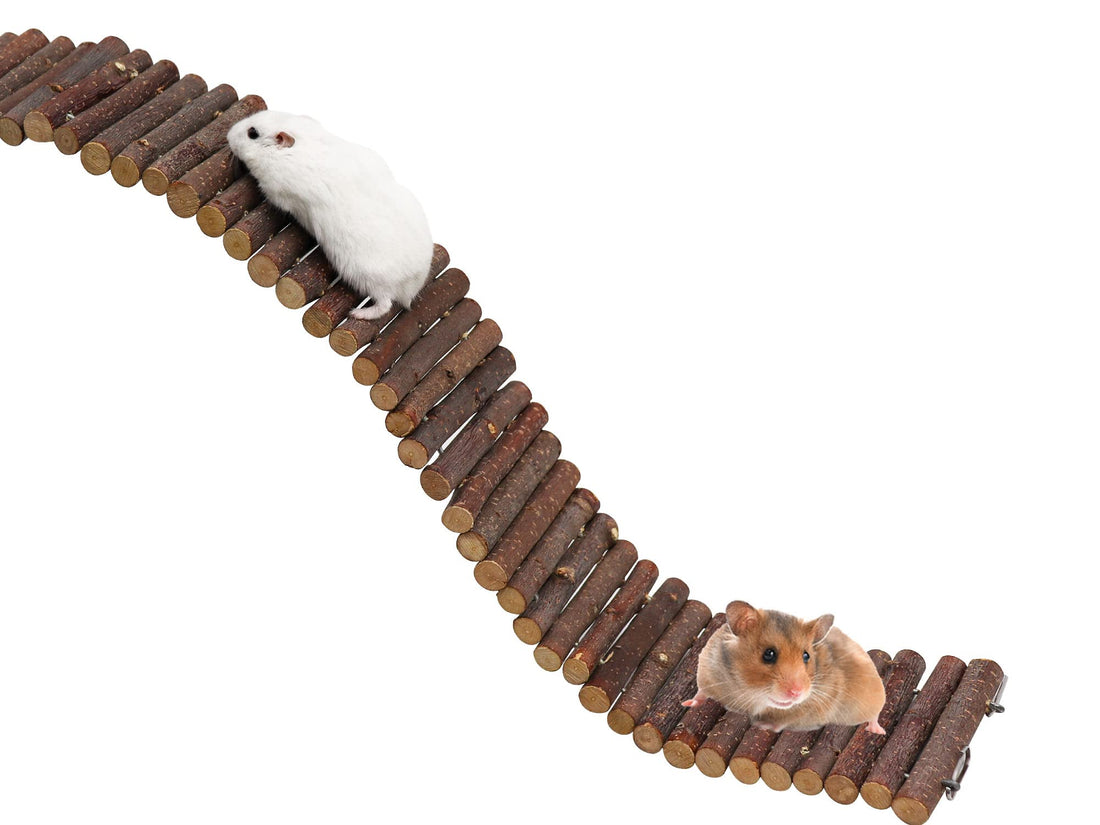 Rat Ladder Bridge, Wooden Hamster Climbing Ladder Toy