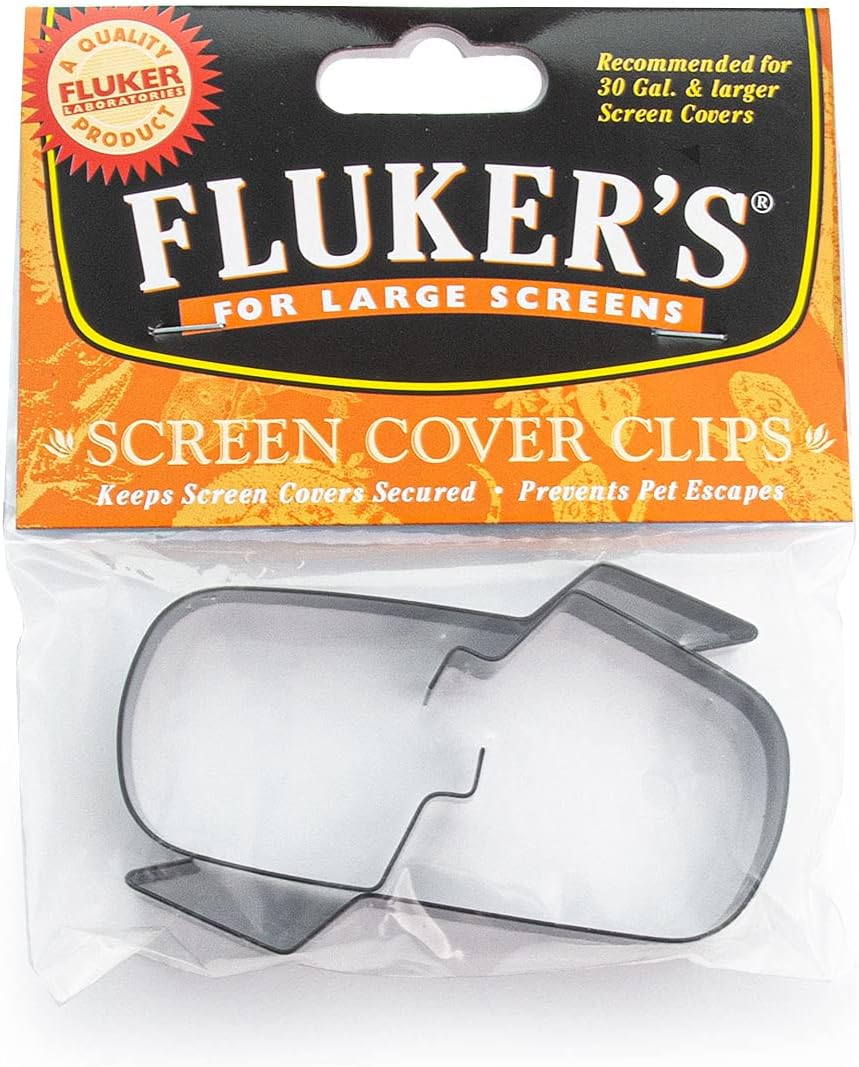 Fluker's Metal Screen Cover Clip for Reptile Terrariums