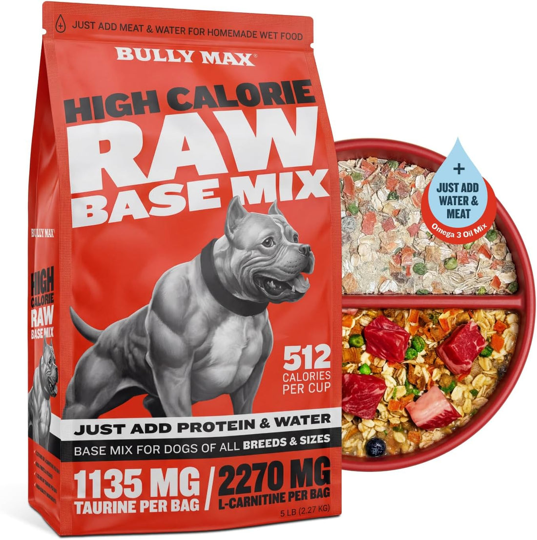 Bully Max High Calorie Dehydrated Raw Base Mix Dog Food