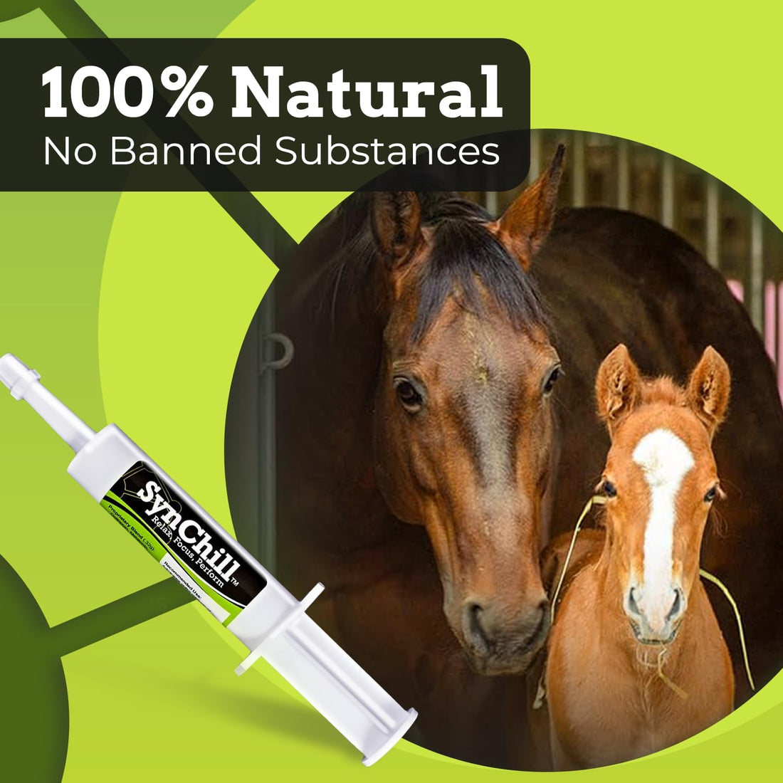 SynChill Horse Calming Supplement Gel, 3 Pack | Composure & Focus