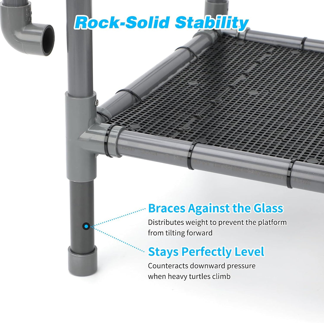 SKARUS Large Hanging Turtle Basking Platform for 55-150 Gallon Tanks
