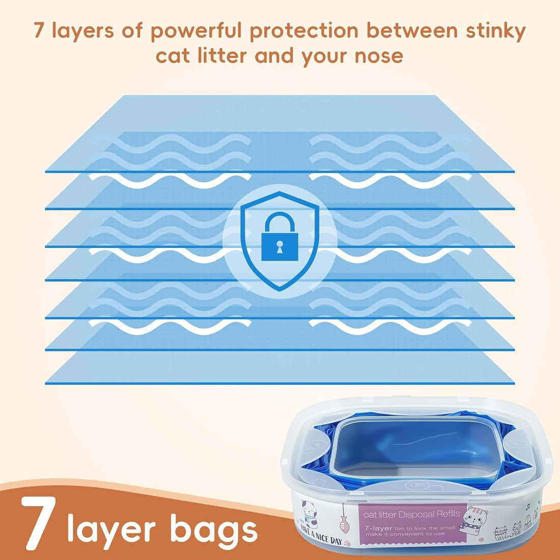 4 Pack 28FT Cat Litter Refill Cartridge