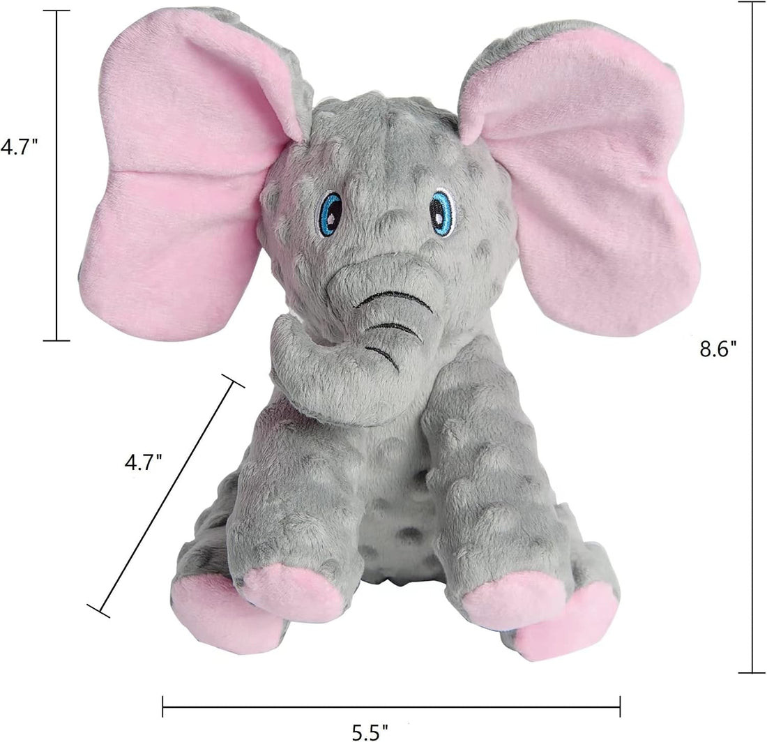 DODODOLA Dog Toys Puppy Toys Cute Squeaky Elephant Dog Toy