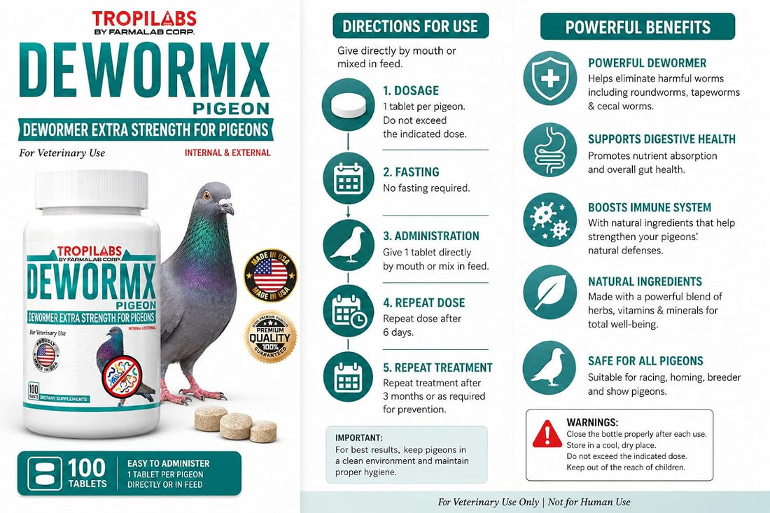 Farmalab Natural Dewormer Internal & External 100 Tabs Poultry
