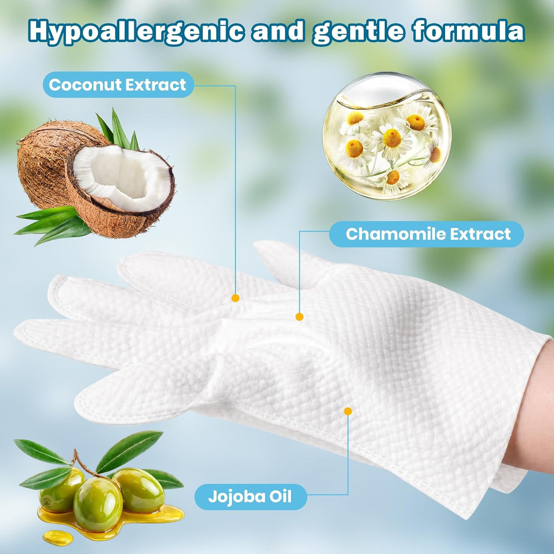 36Pcs Hypoallergenic Pet Glove Wipes for Dogs & Cats