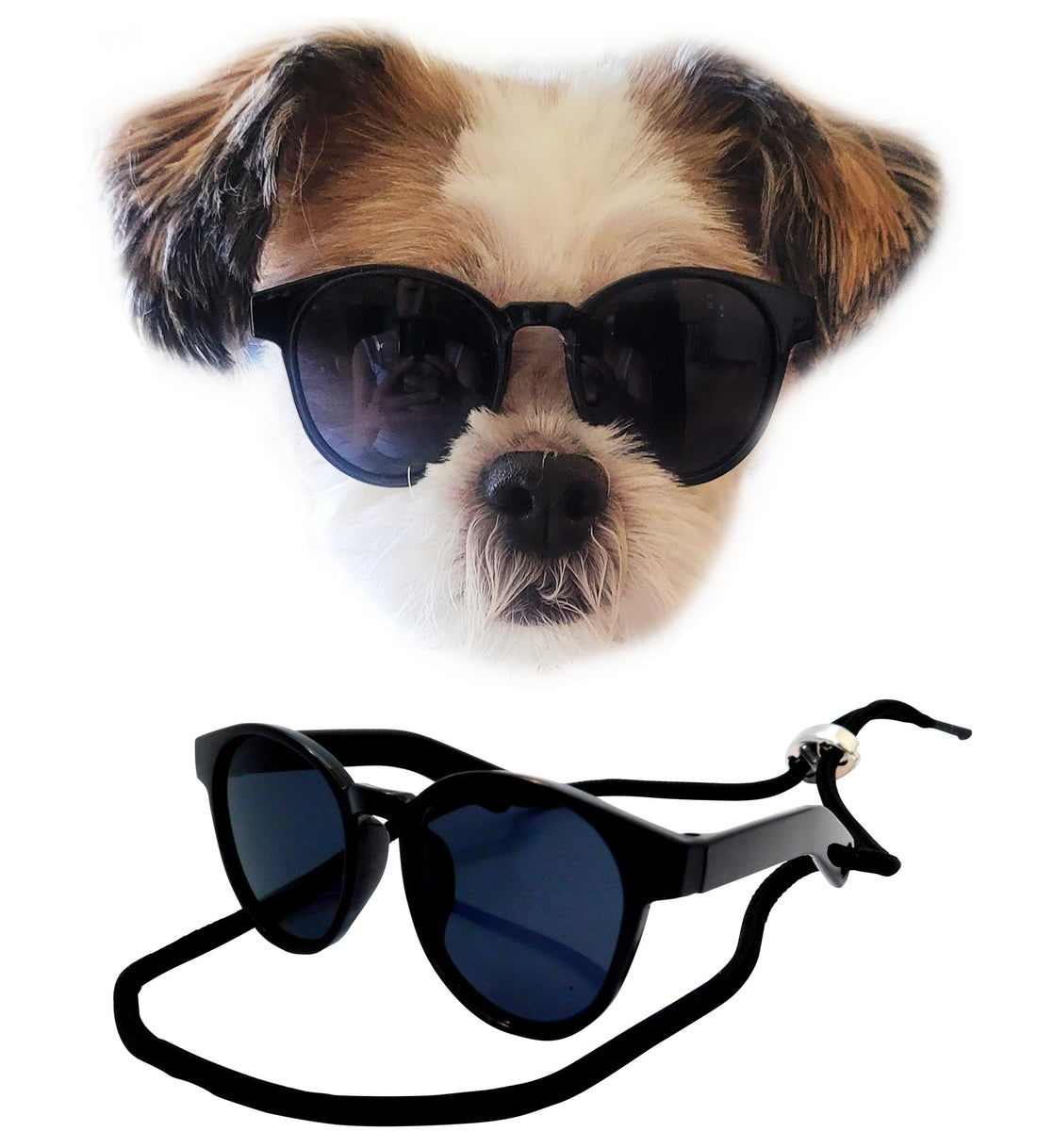 G014 Small Breed up to 15lbs Dog Cat Pet Puppy Panto Round Sunglasses