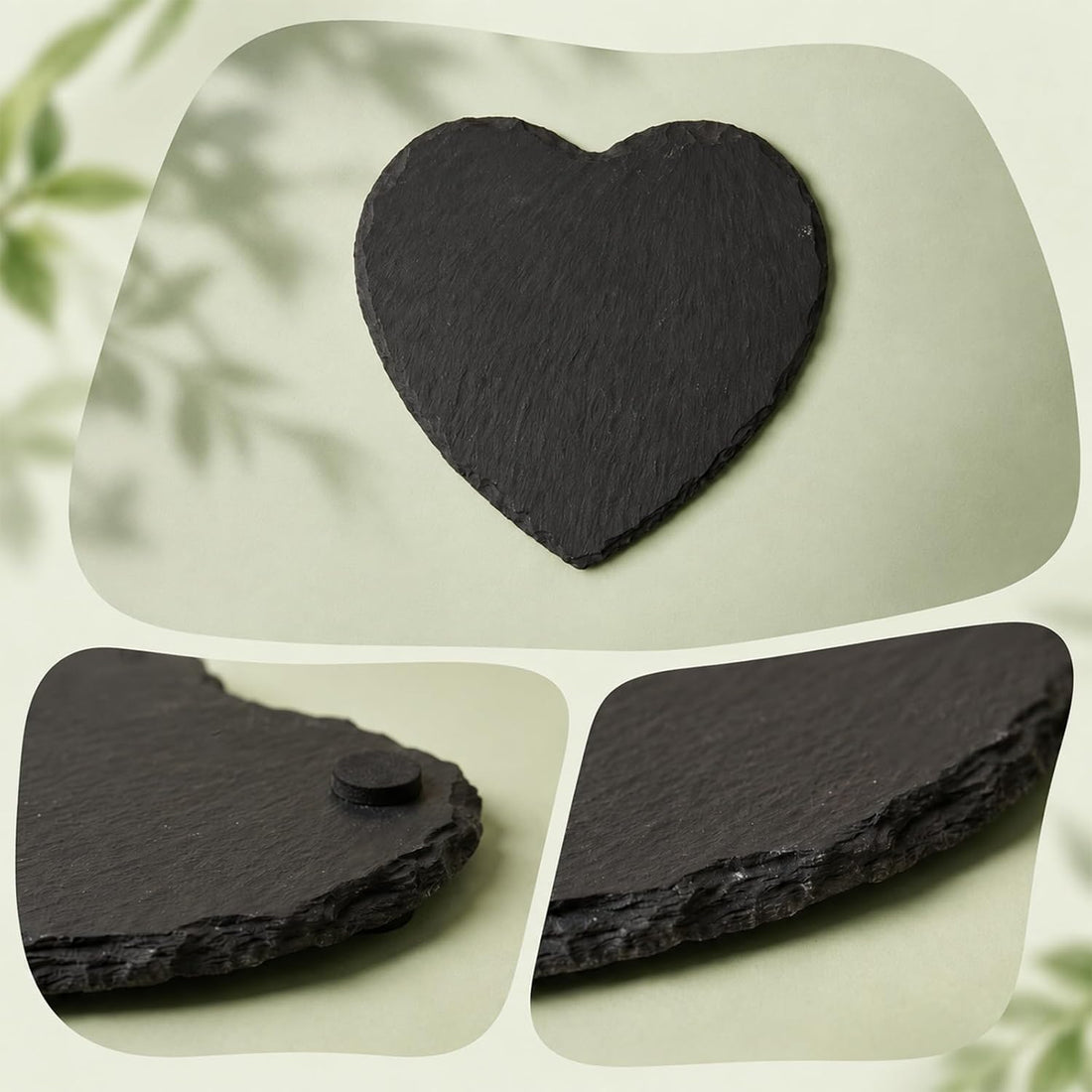 Basking Rock Slate Rocks for Reptiles Basking Platform 5.9 × 5.9 Inch