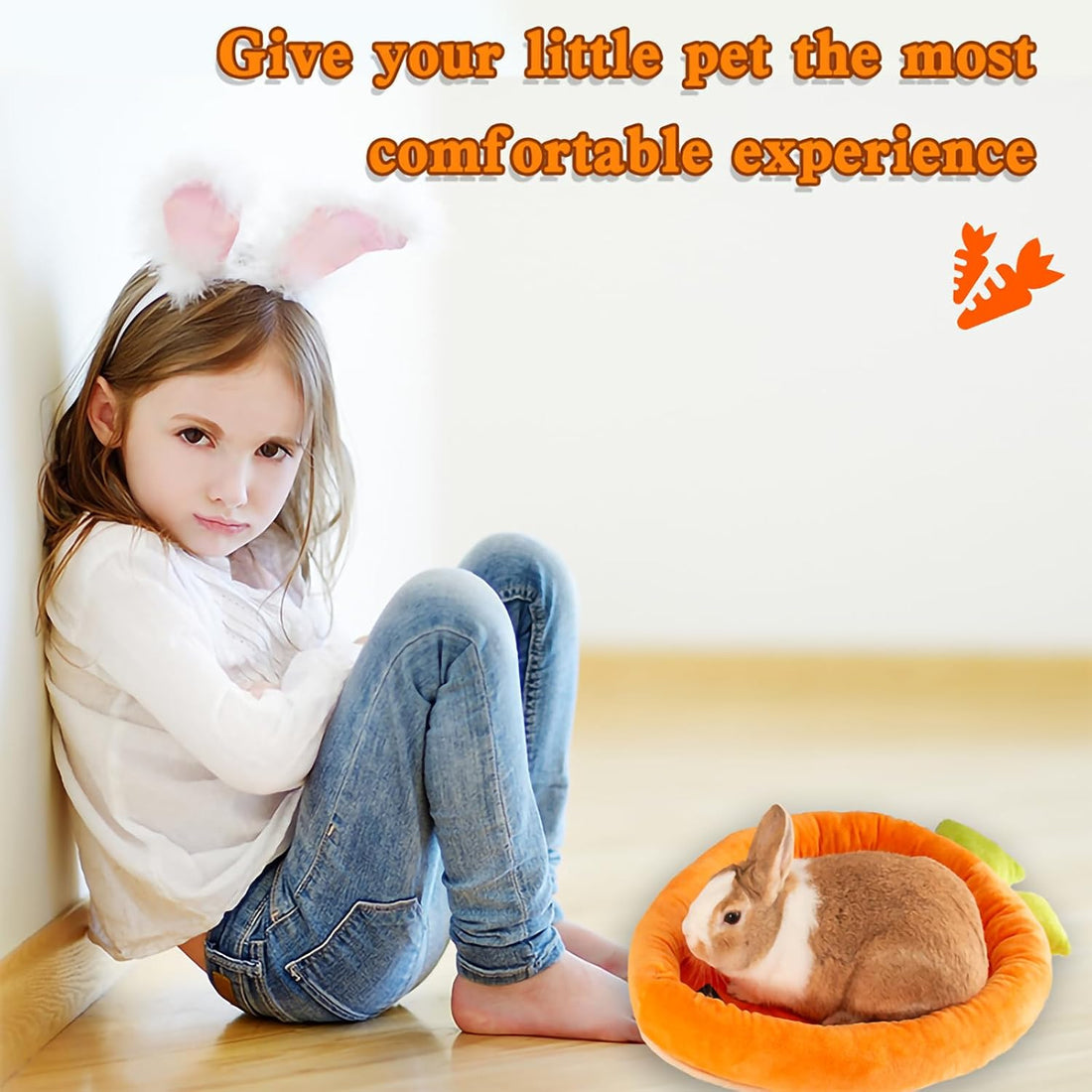 Bunny Bed Rabbit Bed Carrot Shape Bunny Beds Soft Comfortable Rabbits