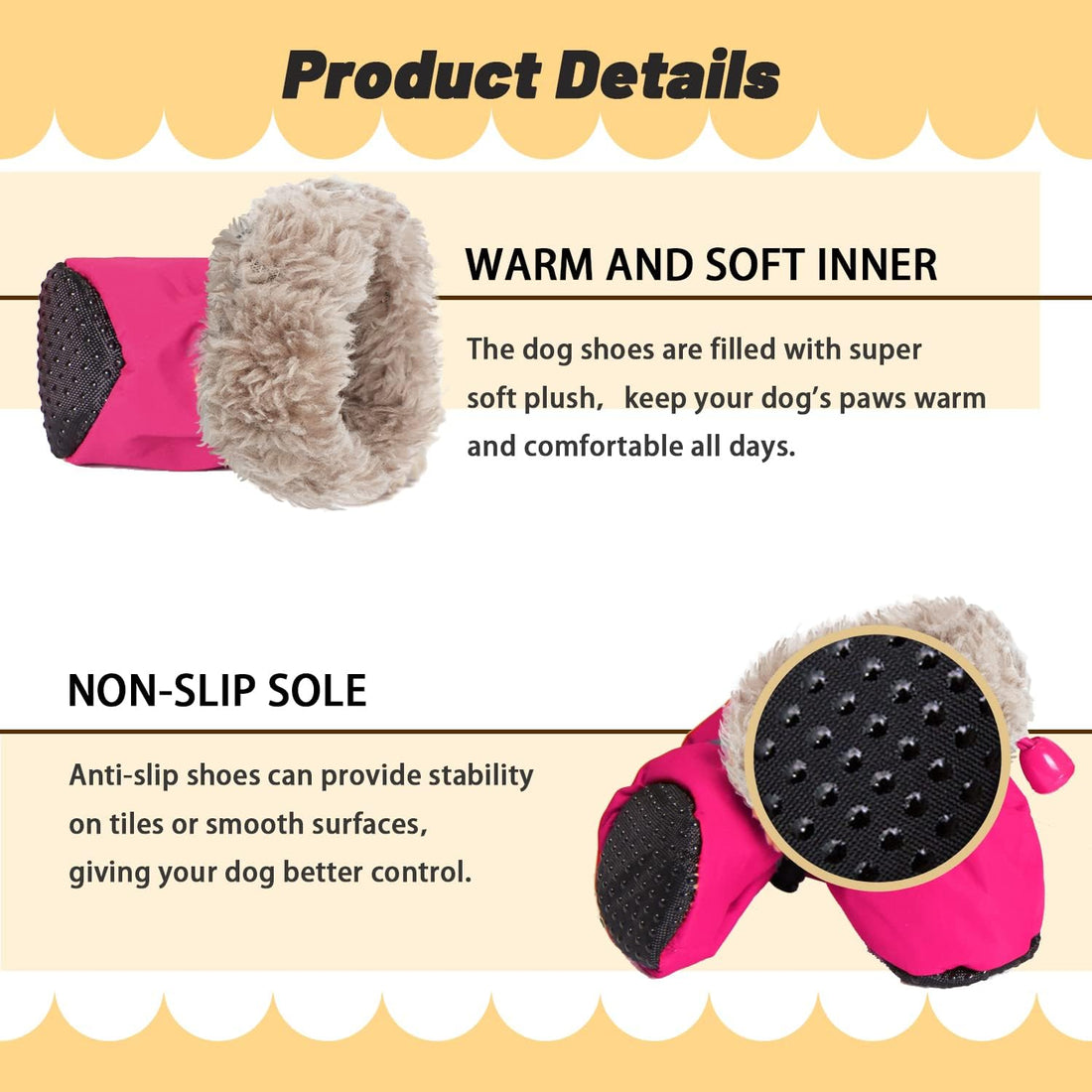 Dog Snow Boots, Dog Shoes for Winter