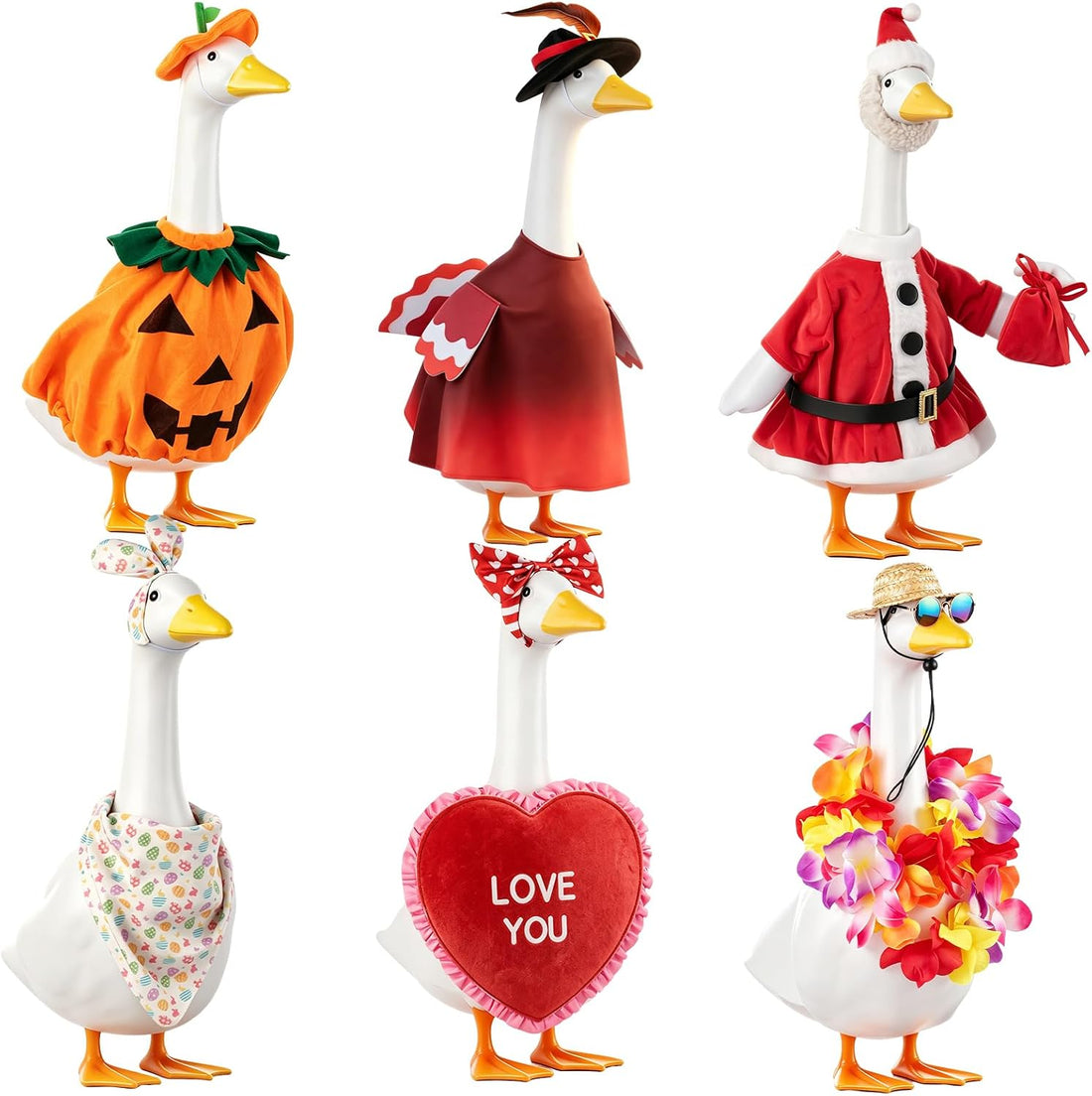 6 Set 23In Porch Goose Outfits for Holiday