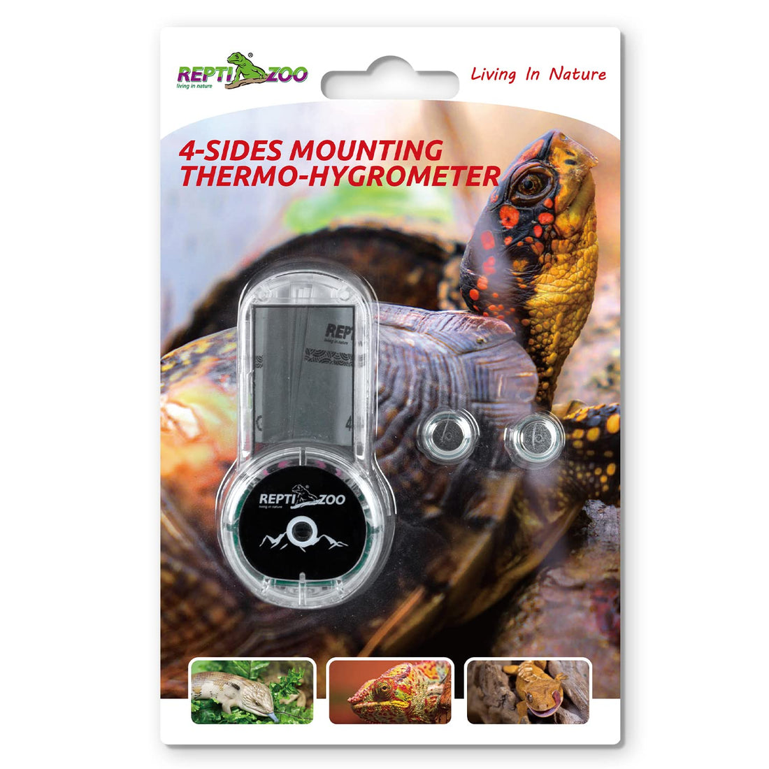 REPTI ZOO Upgraded Reptile Terrarium Thermometer Hygrometer,Digital