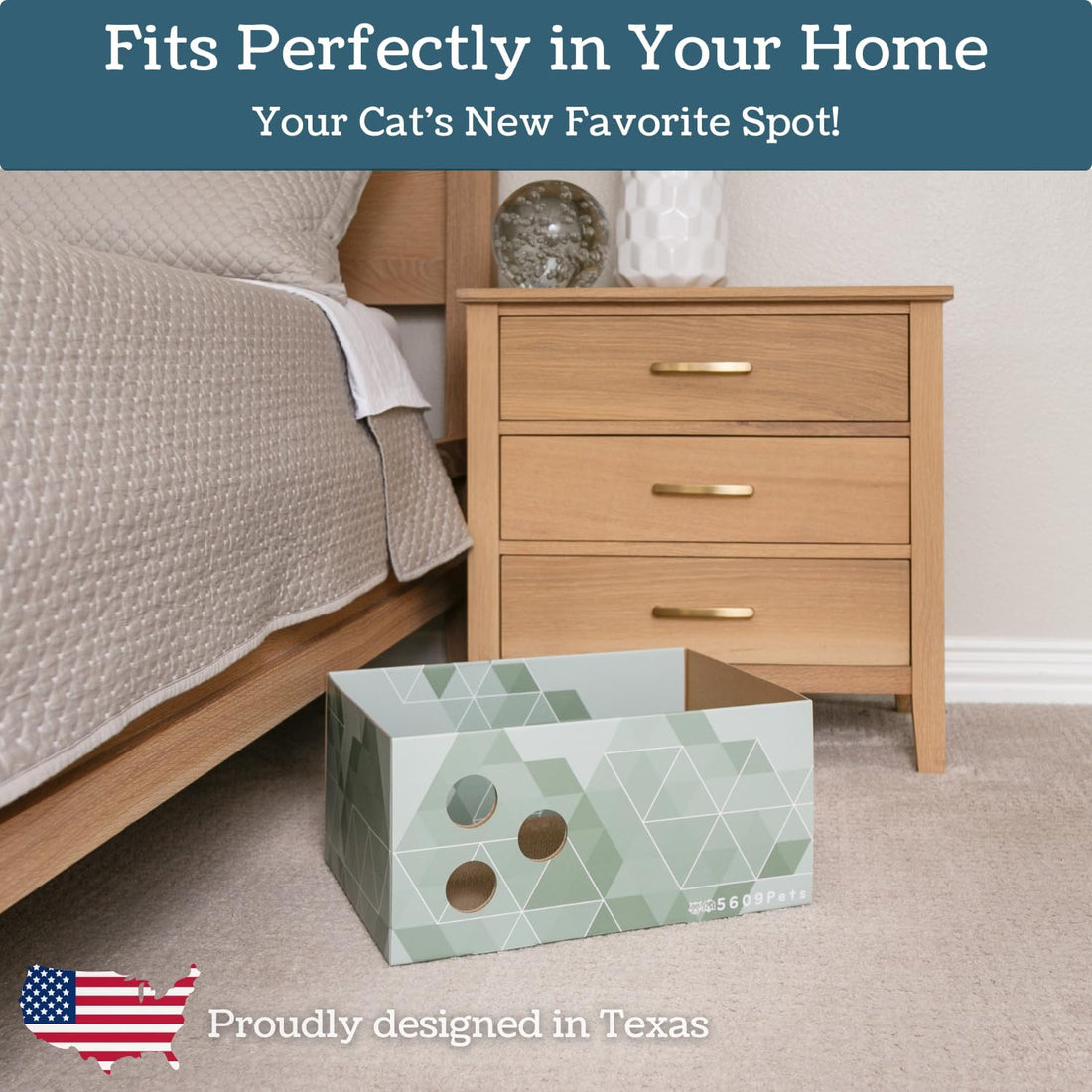 No-Mess Cardboard Cat Scratcher Box