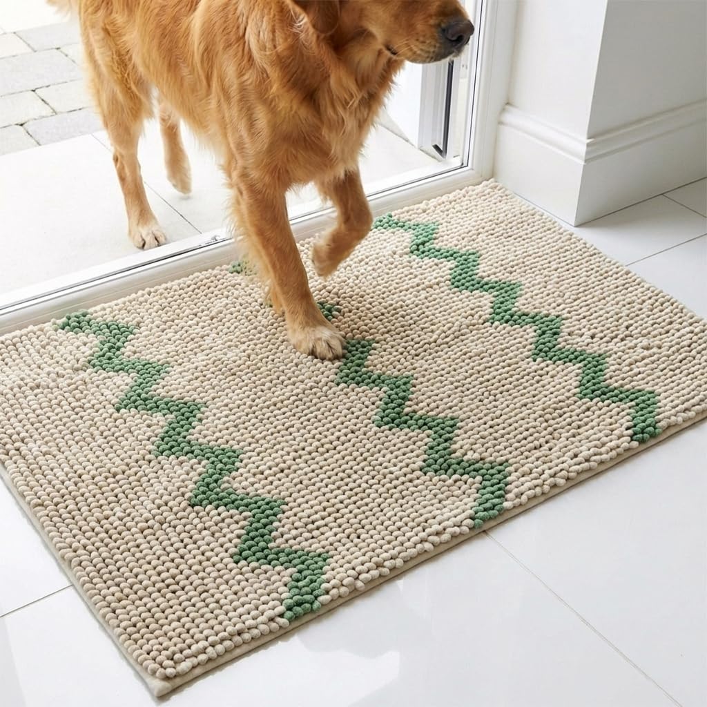 Muddy Mat® Super Absorbent Loop-Thread Chenille Dog Door Mat