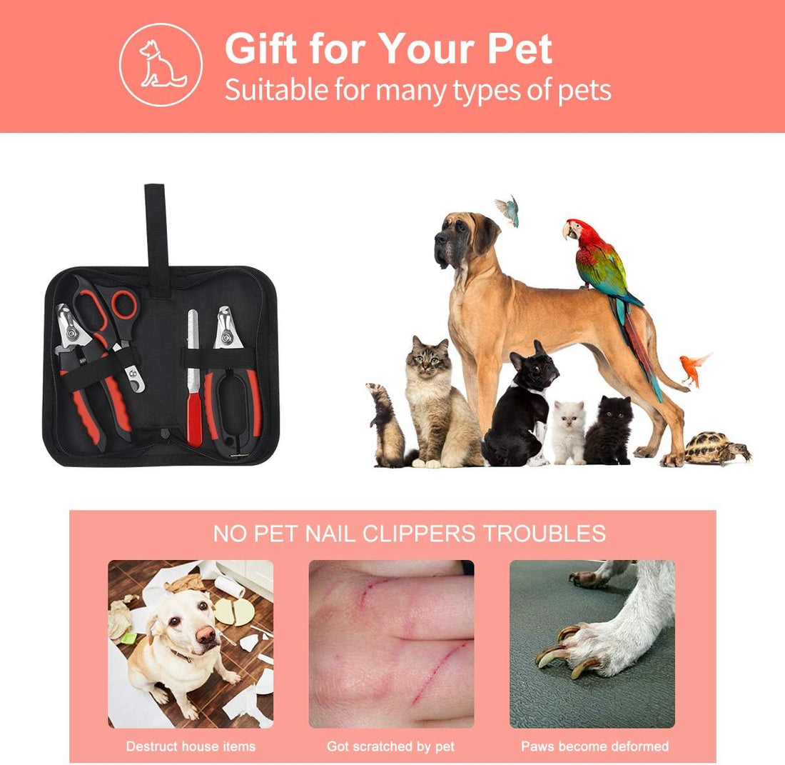 Bretheil Dog Nail Clippers Trimmer Set