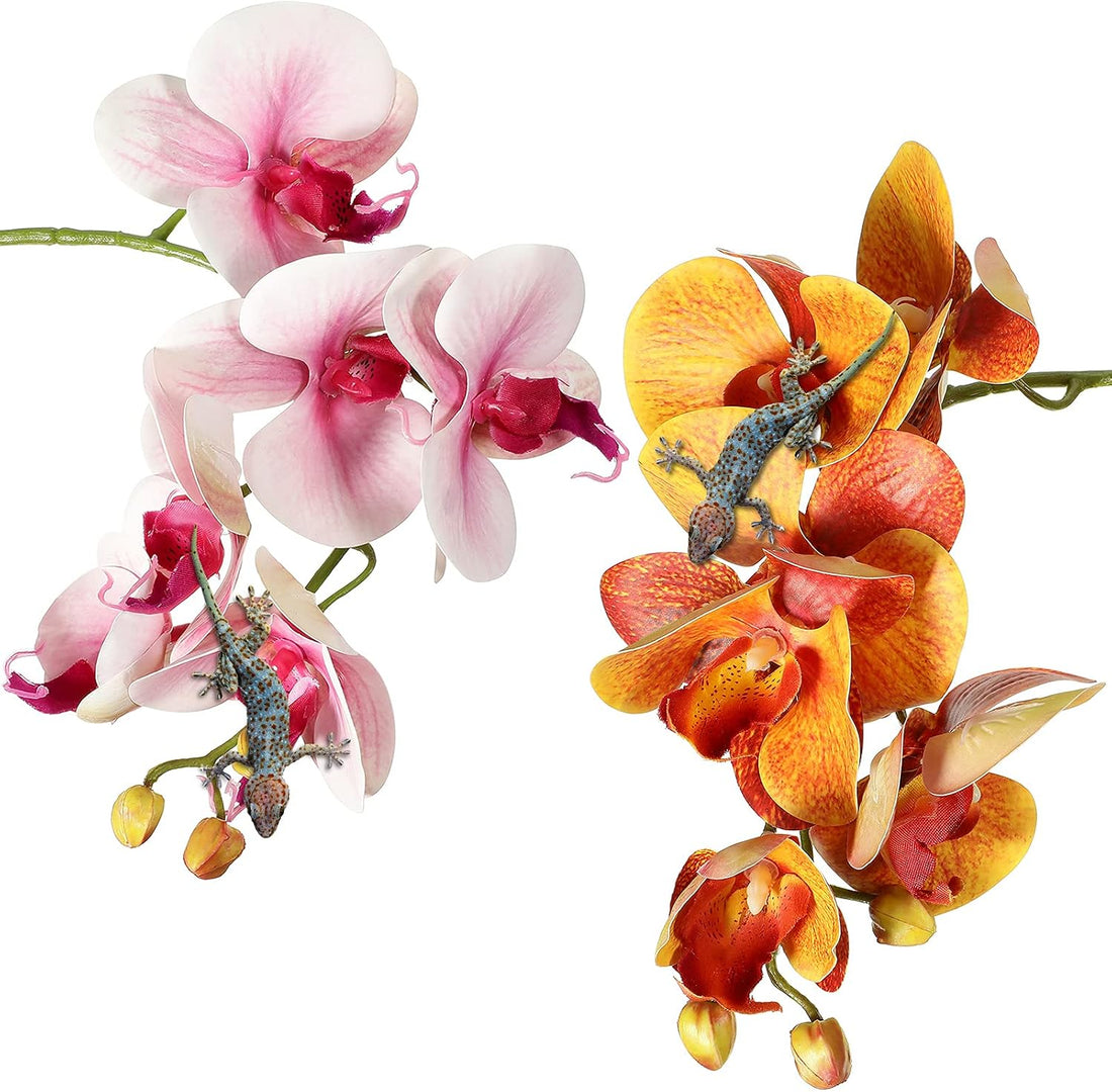 Chuangdi 2 Pcs Artificial Phalaenopsis