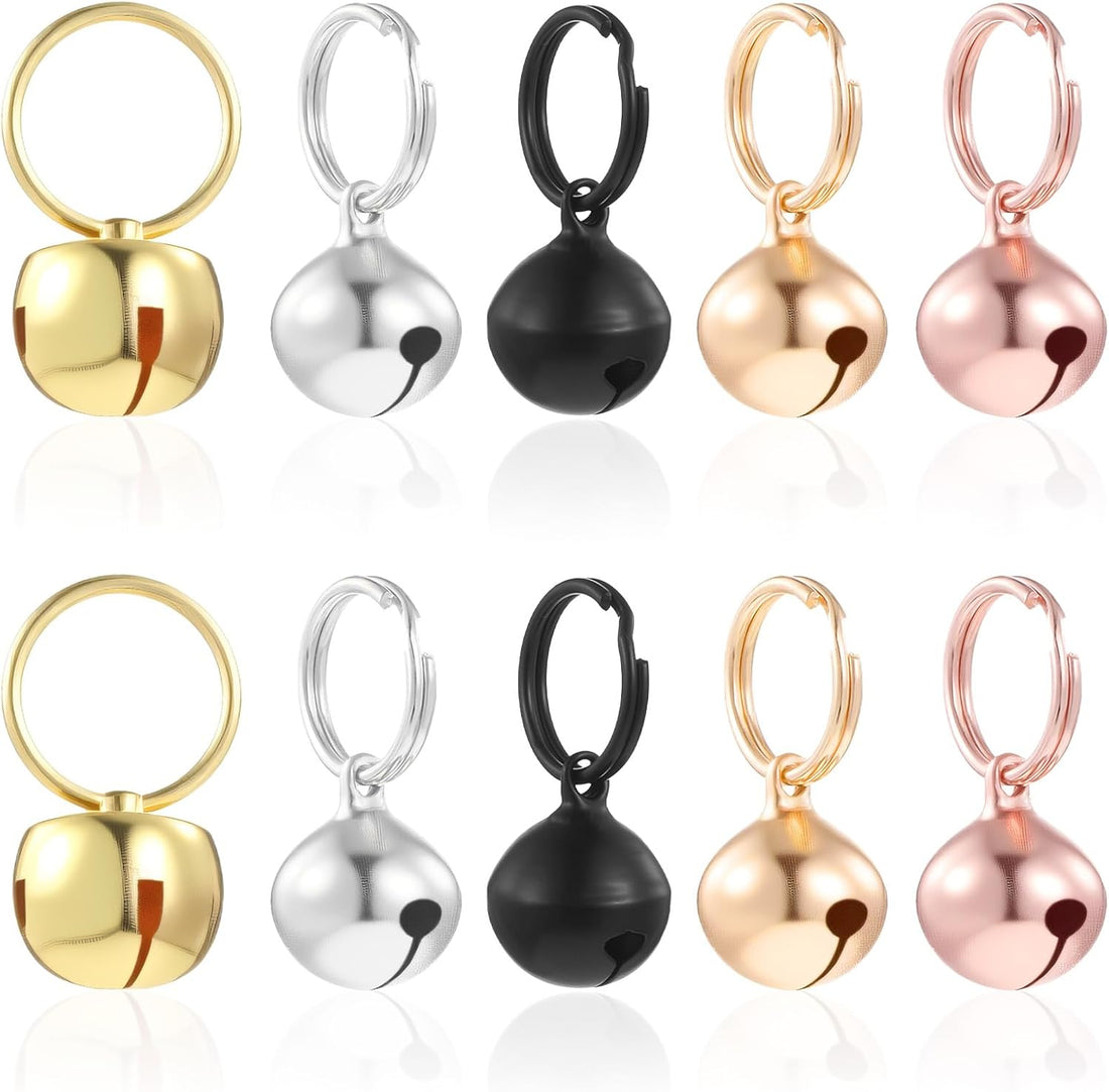 10 Pcs Bell for Dog Collar, 1/2 Inch Bells for Dog Collars for Small