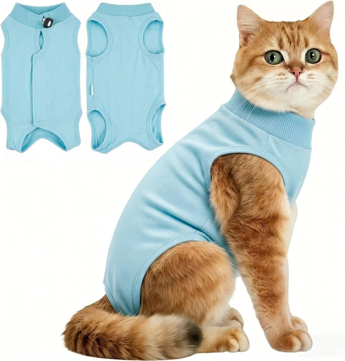 Cat Surgery Recovery Suits Kitten Onesie Body Suit for Cats After