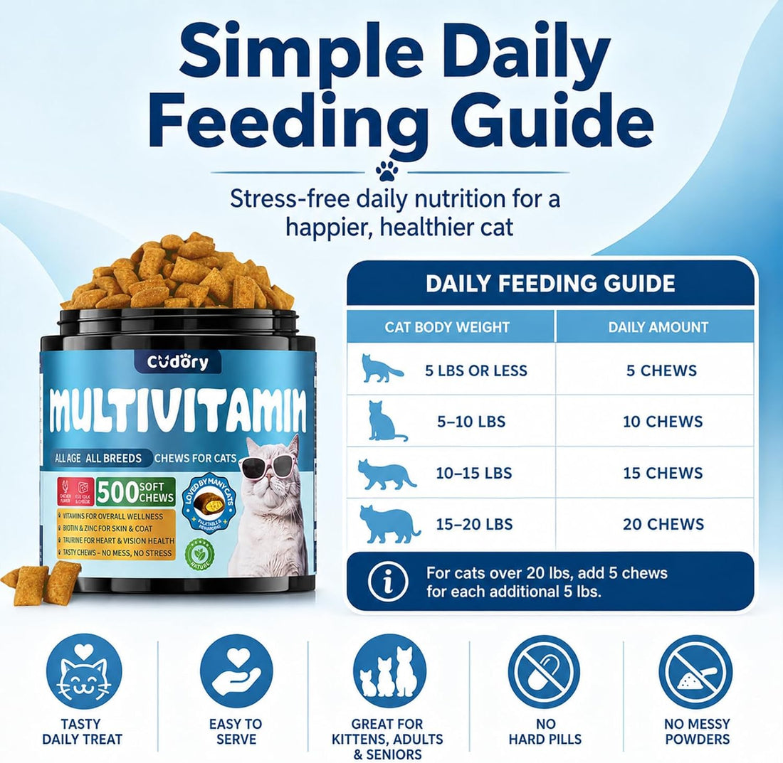 Taurine for Cats Vitamins Treats Snacks
