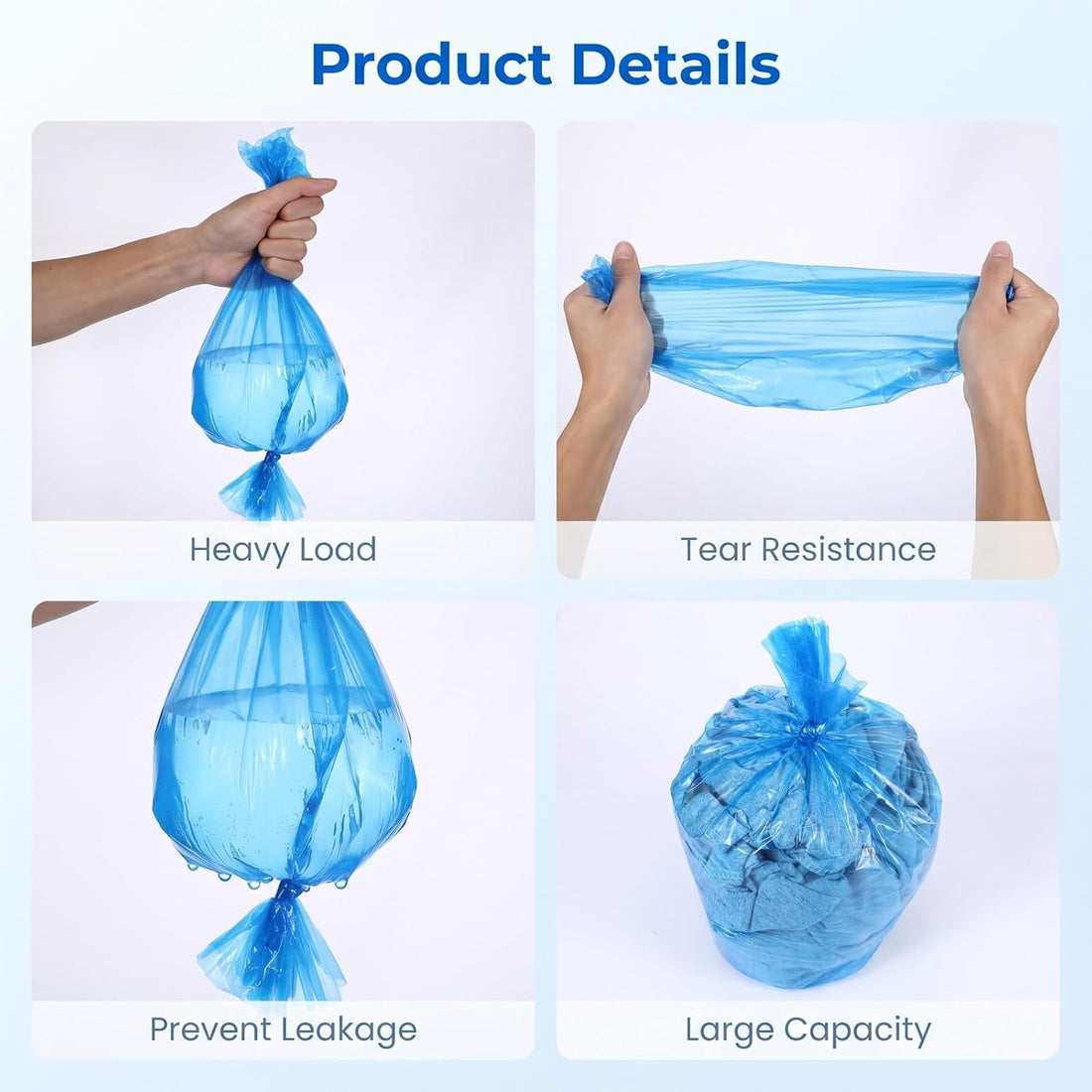 24 Pcs Cat Litter Refill Bags, Durable Universal Cat Litter Refills