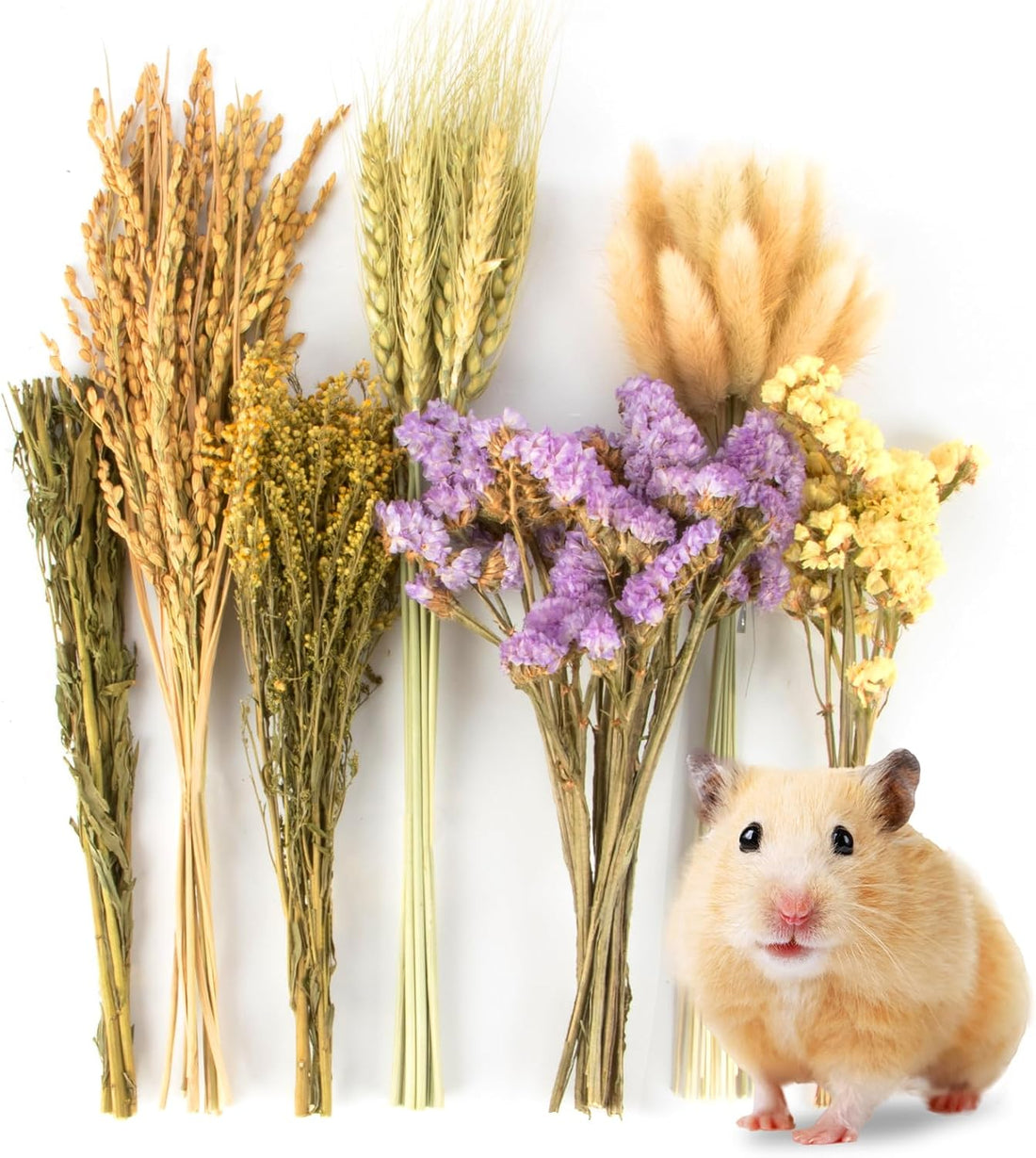 Sukh 60PCS Hamster Sprays - Natural Flower Herb Bedding & Habitat