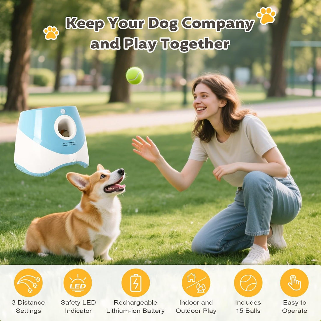 Automatic Ball Launcher for Dogs: Indoor Thrower Fetch Machine