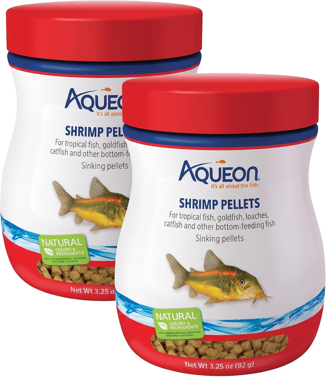 Aqueon Shrimp Pellets Sinking Food for Tropical Fish, 6.5 oz