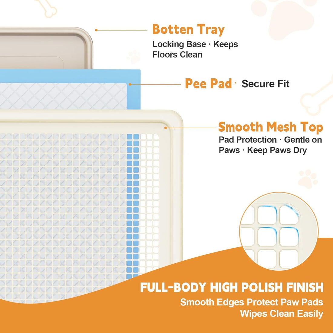 Dog Pee Pad Holder for Small and Medium Dogs